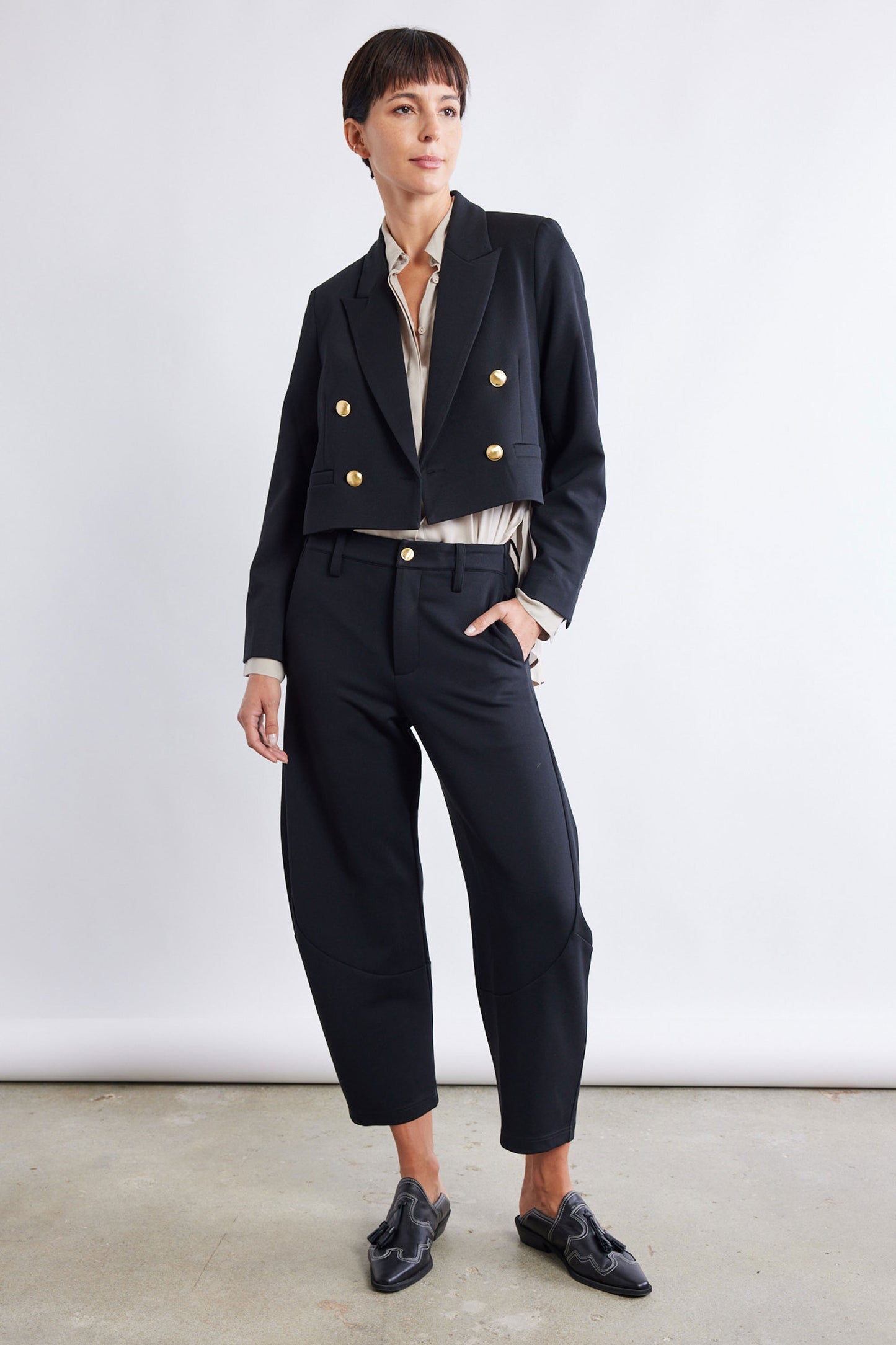 The Stretch Suit Cropped Blazer