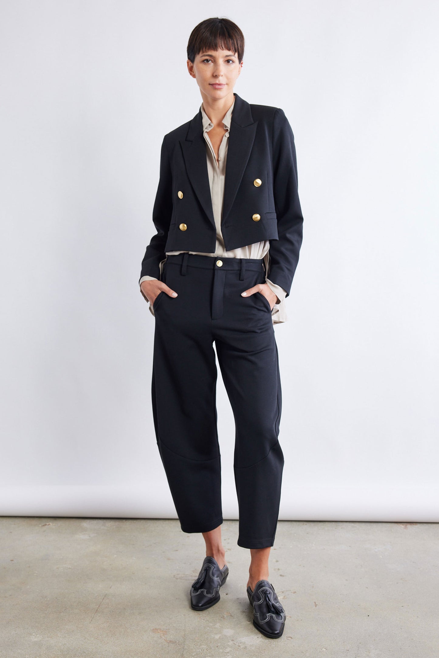 The Stretch Suit Cropped Blazer