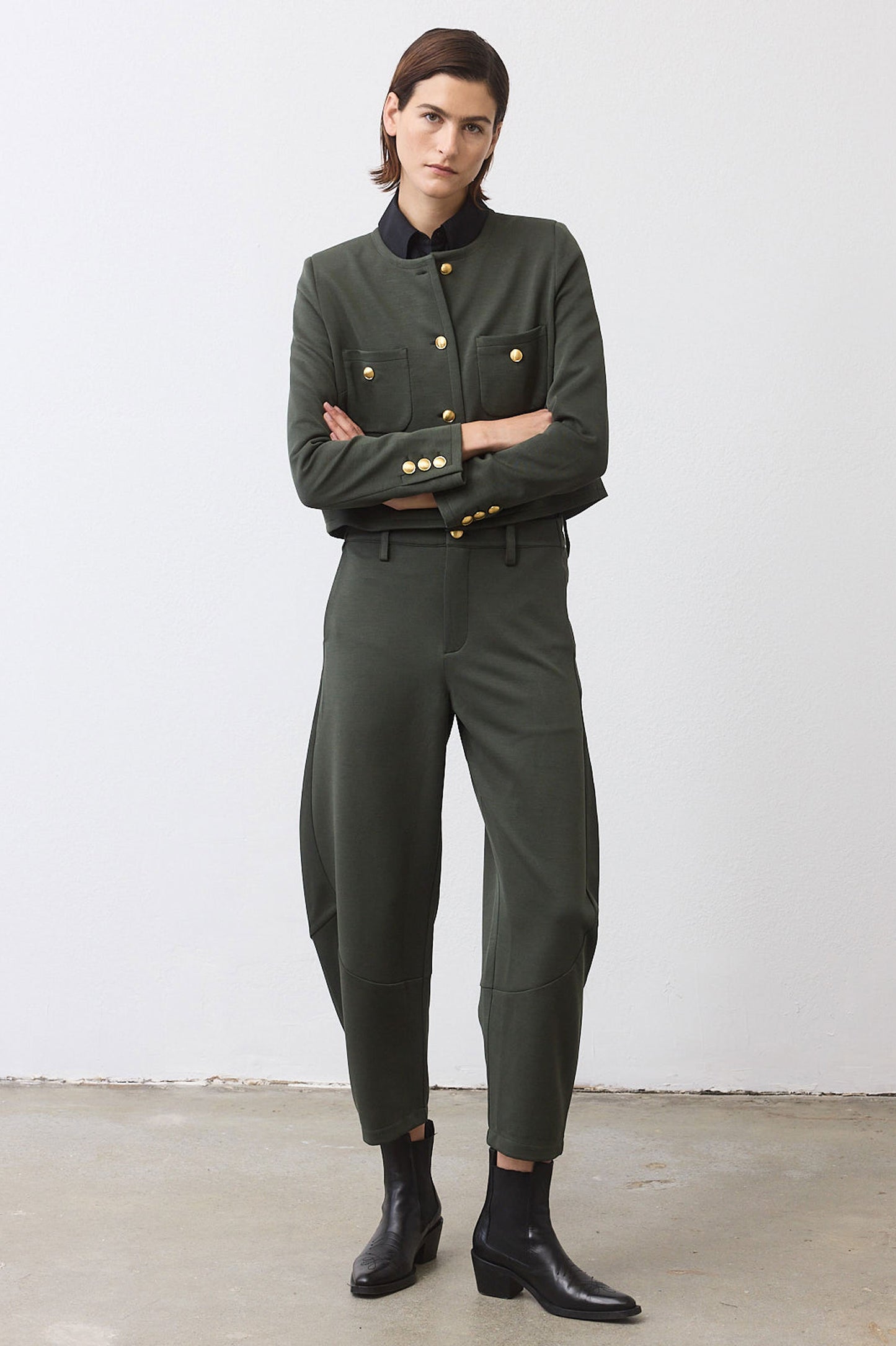 The Stretch Suit Wide-ish Pants