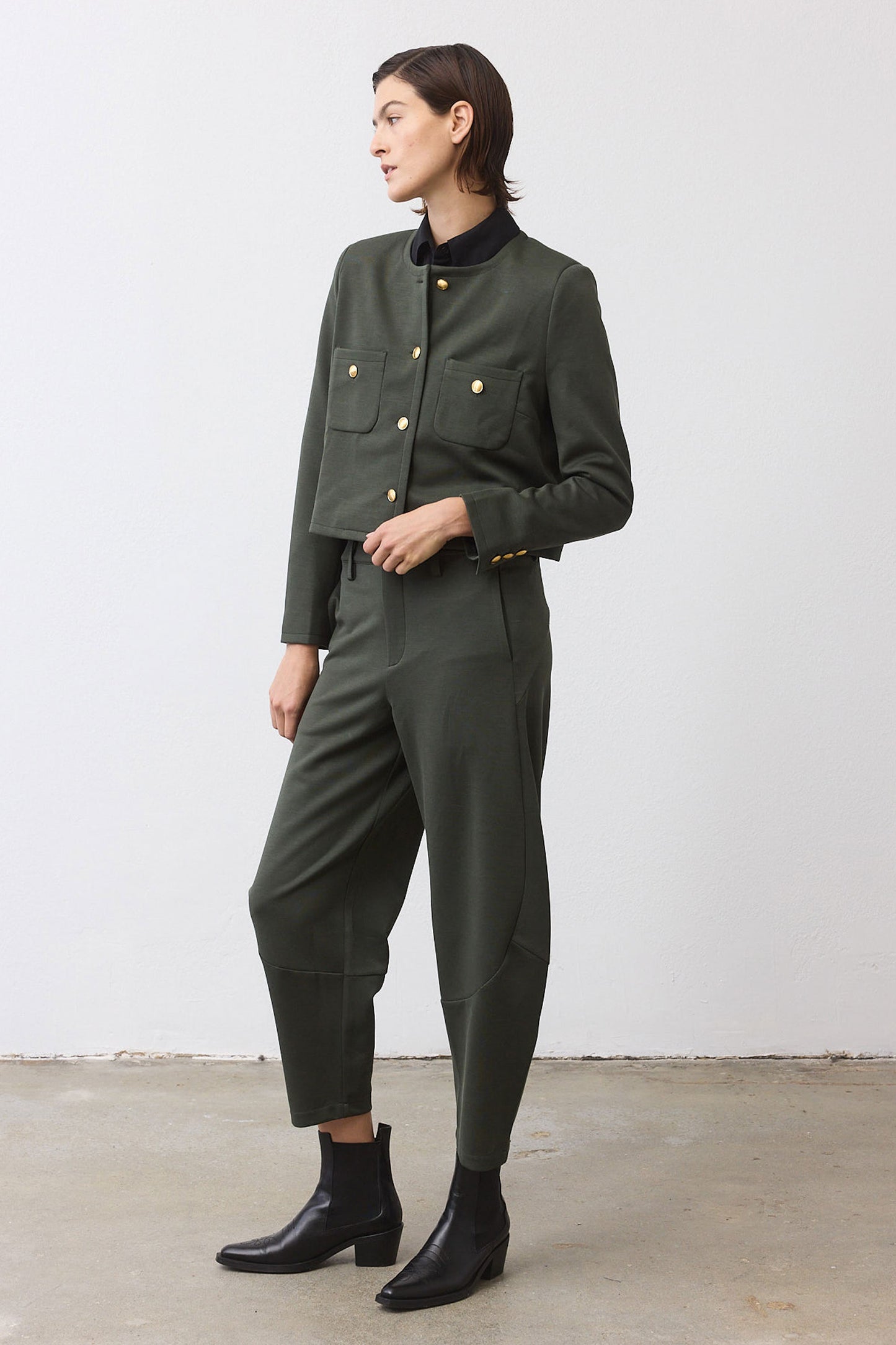 The Stretch Suit Wide-ish Pants