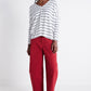 The Striped Dolman Long Sleeve Top