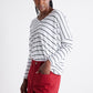 The Striped Dolman Long Sleeve Top