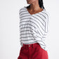 The Striped Dolman Long Sleeve Top