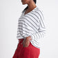 The Striped Dolman Long Sleeve Top