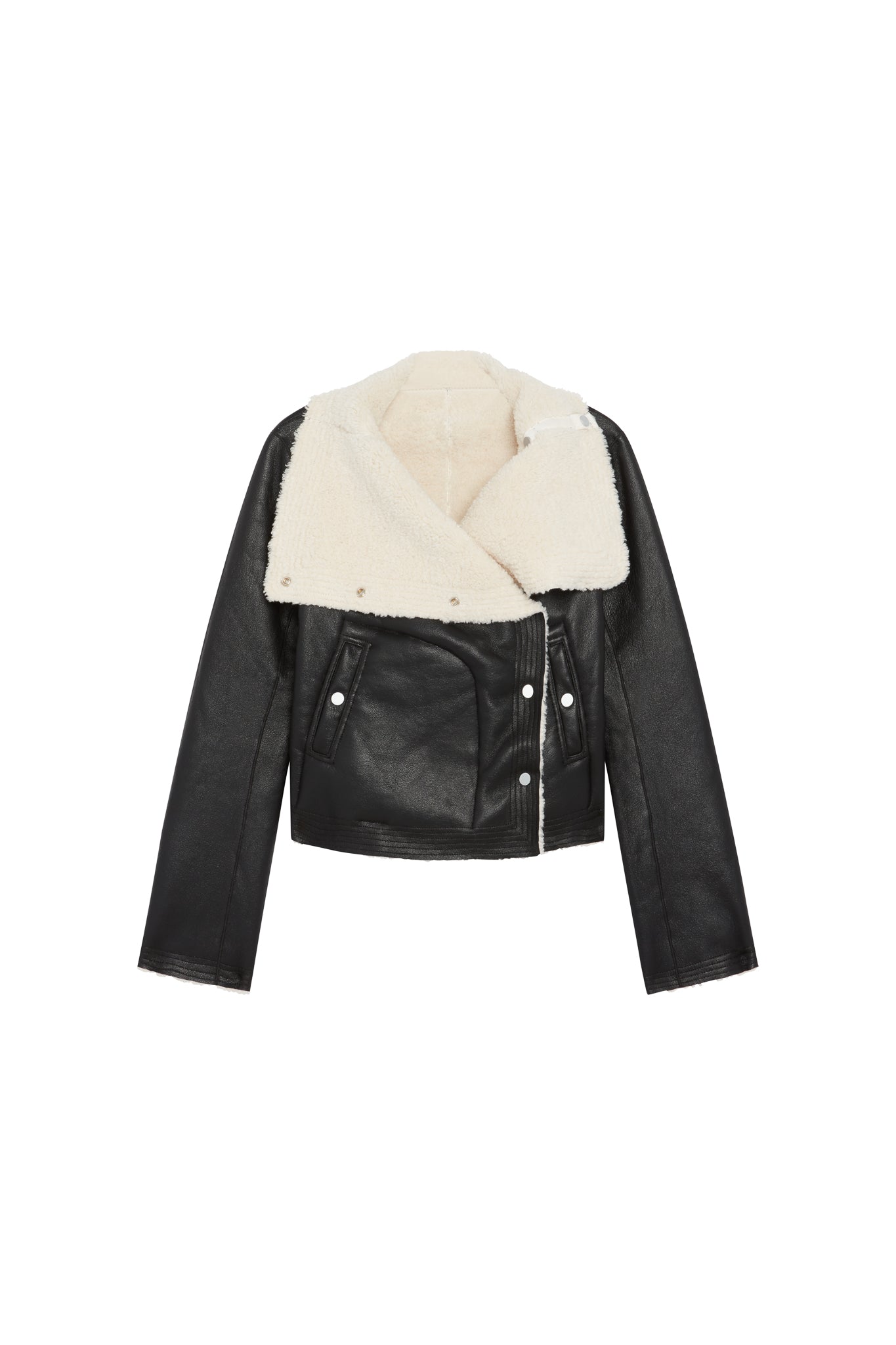 The Cruiser Reversible Shearling Moto Jacket