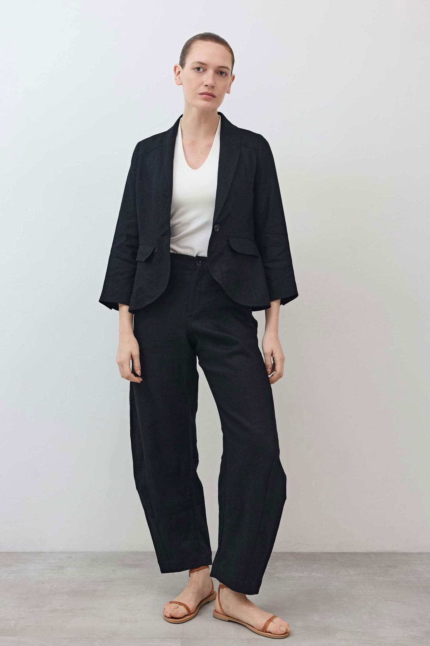 The Cropped Tulip Hem Blazer