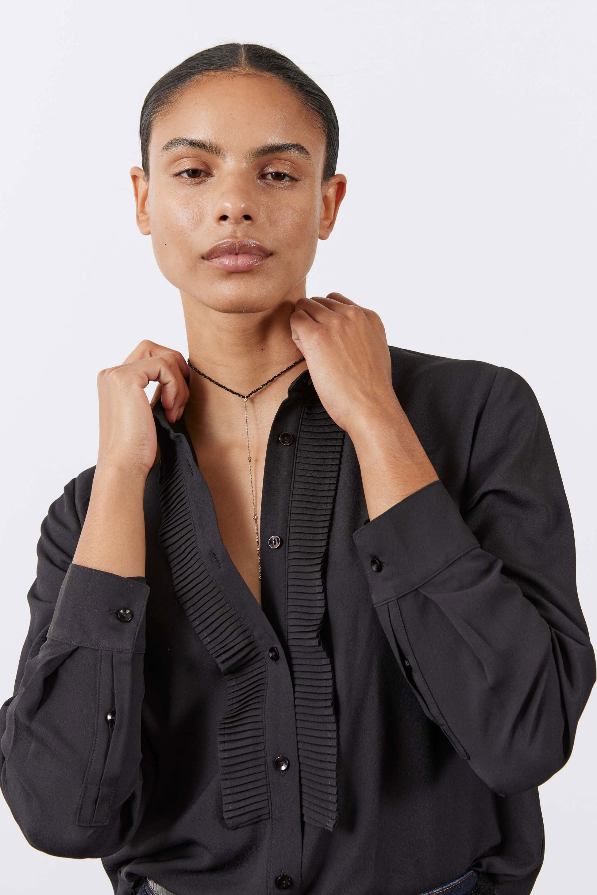 The Tux Blouse Black / 16 The Tux Blouse Black / 16