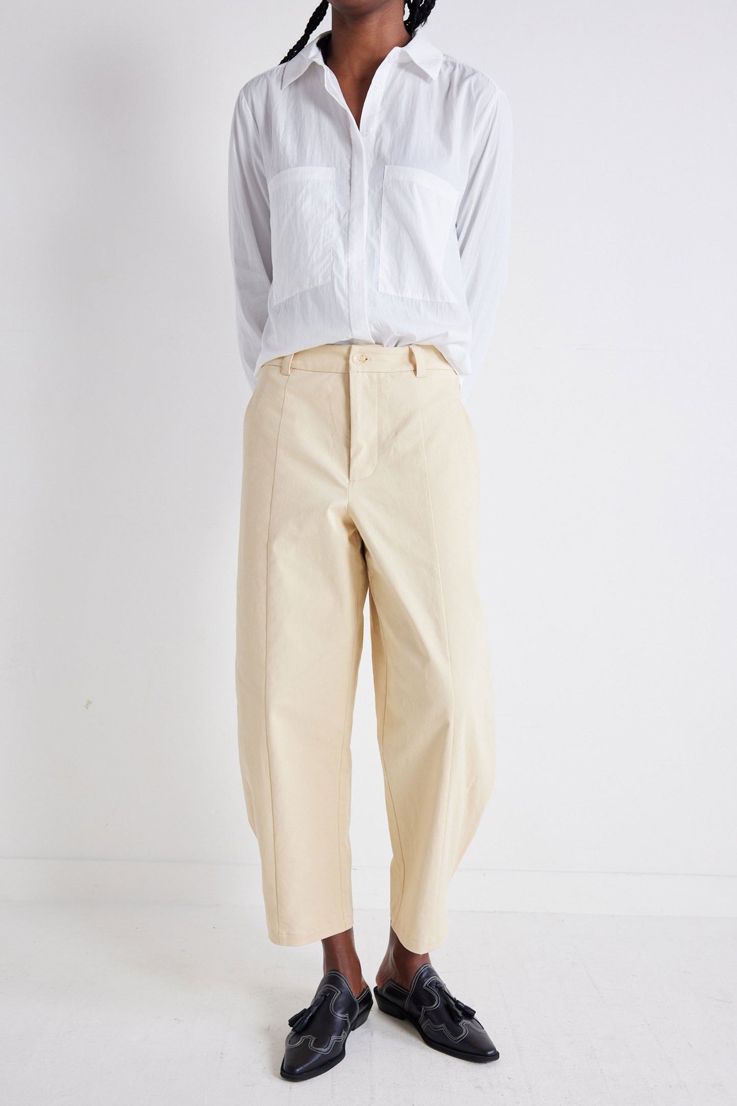 Twill Detail Oriented Tapered Pants