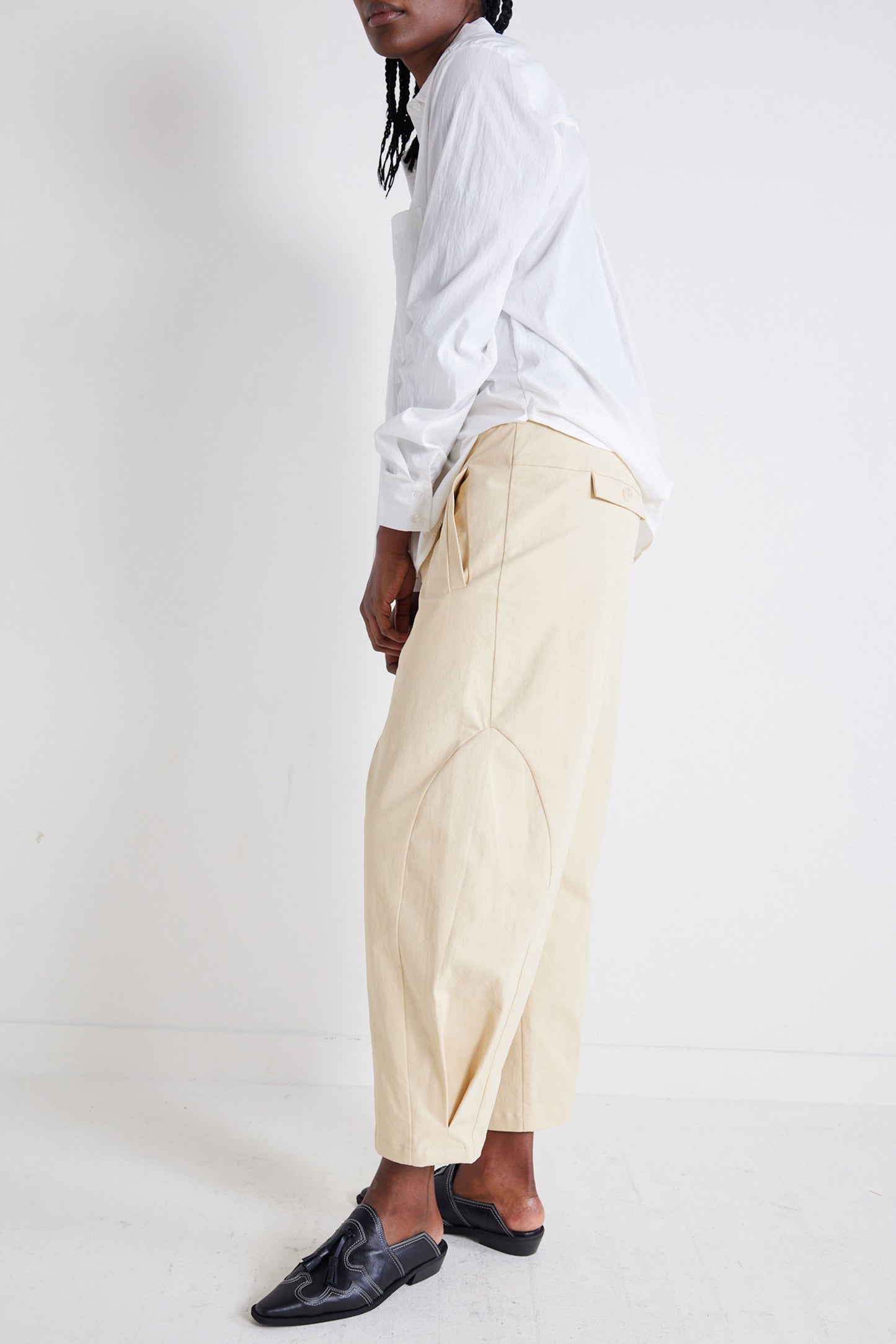 Twill Detail Oriented Tapered Pants