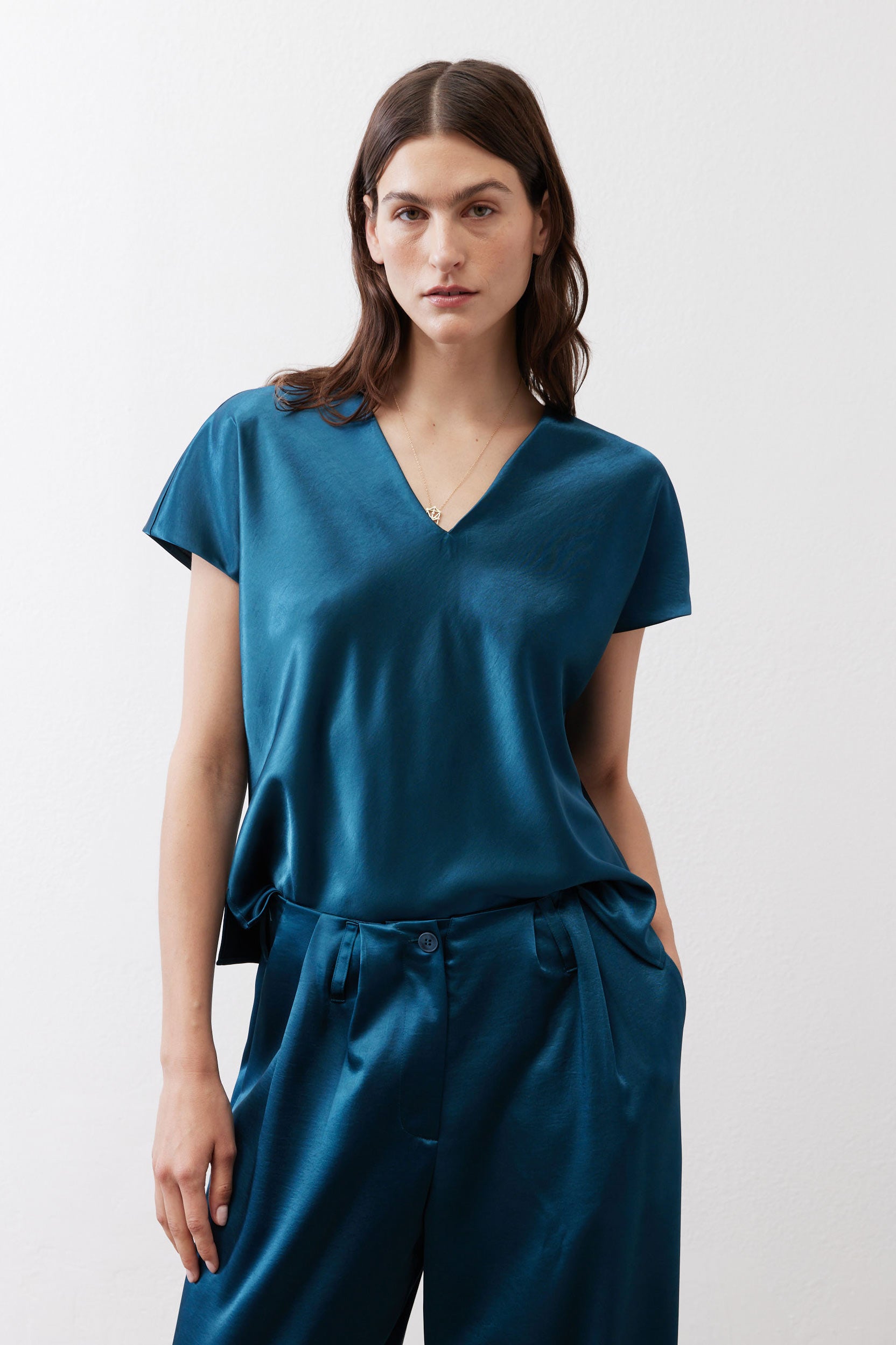 Up Ante V Neck Top