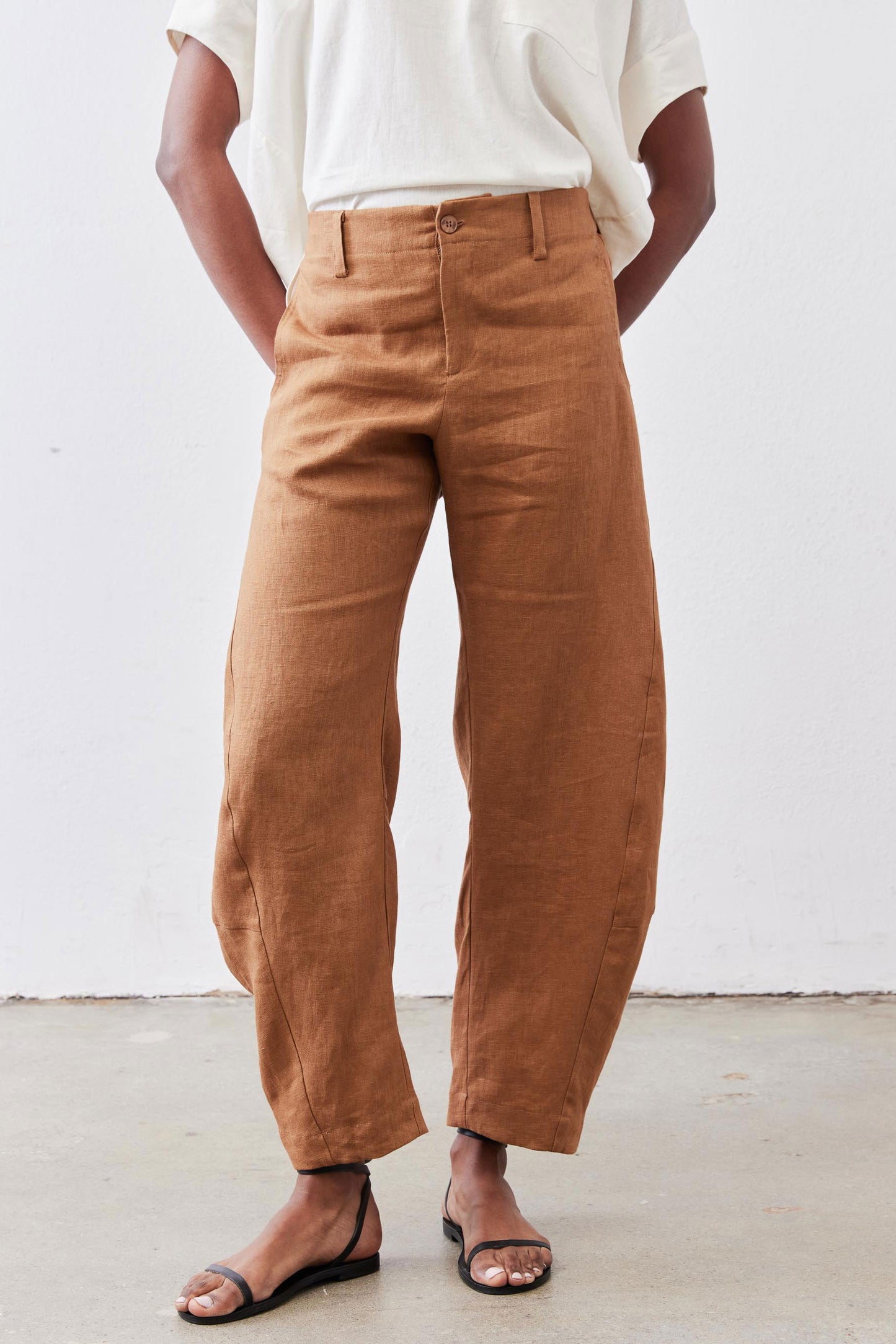 The Uptown Loose Linen Pants