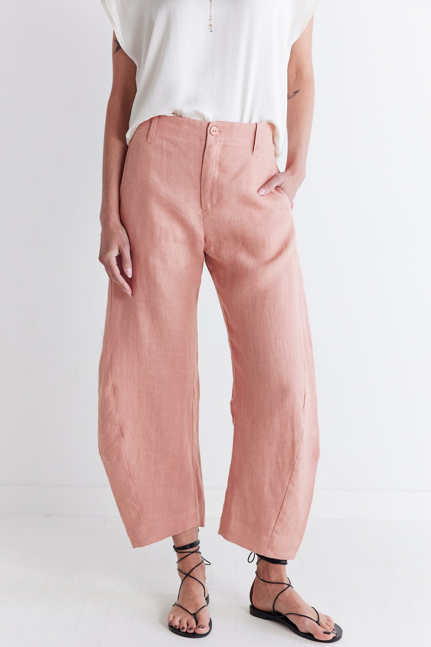 The Uptown Loose Linen Pants