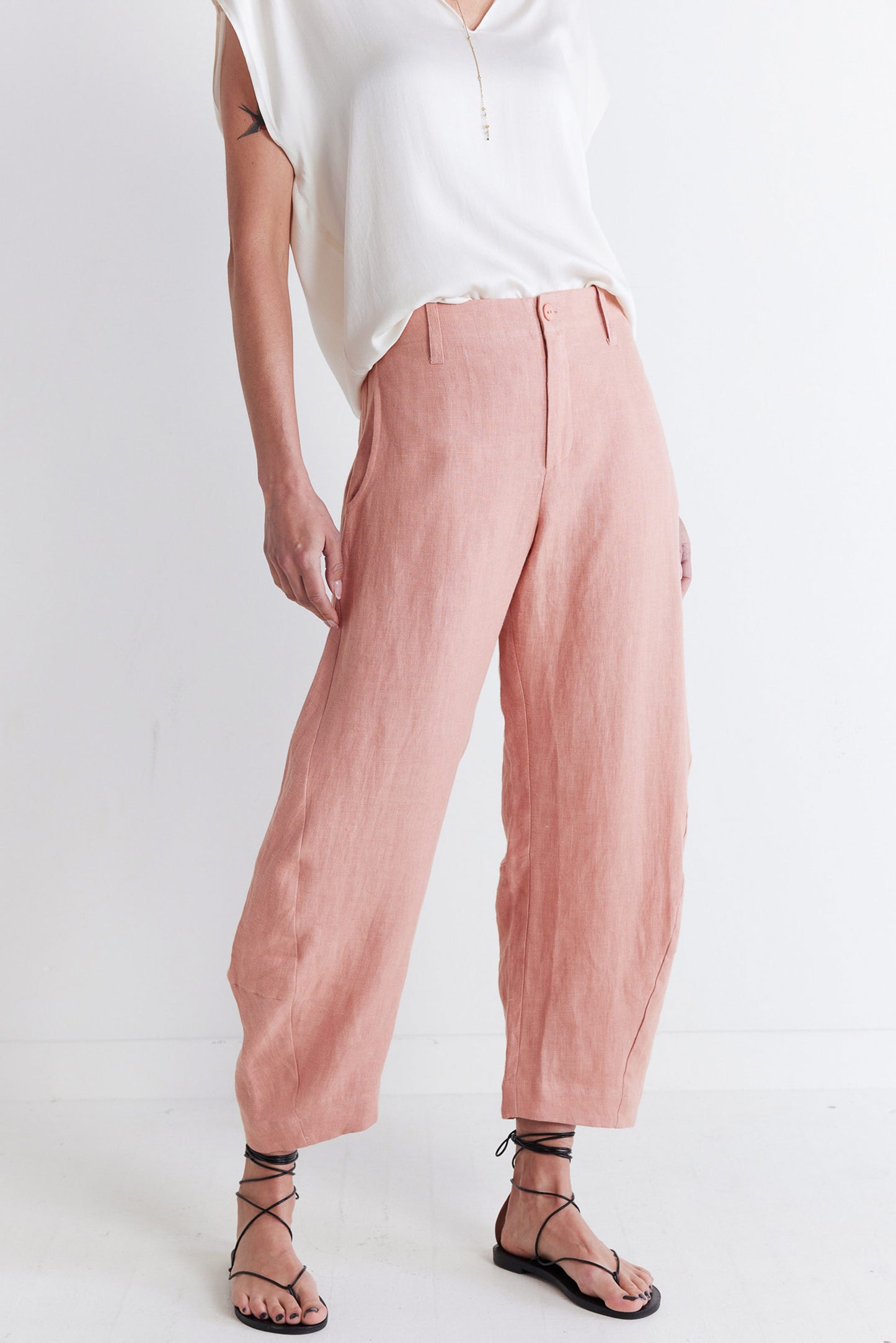 The Uptown Loose Linen Pants