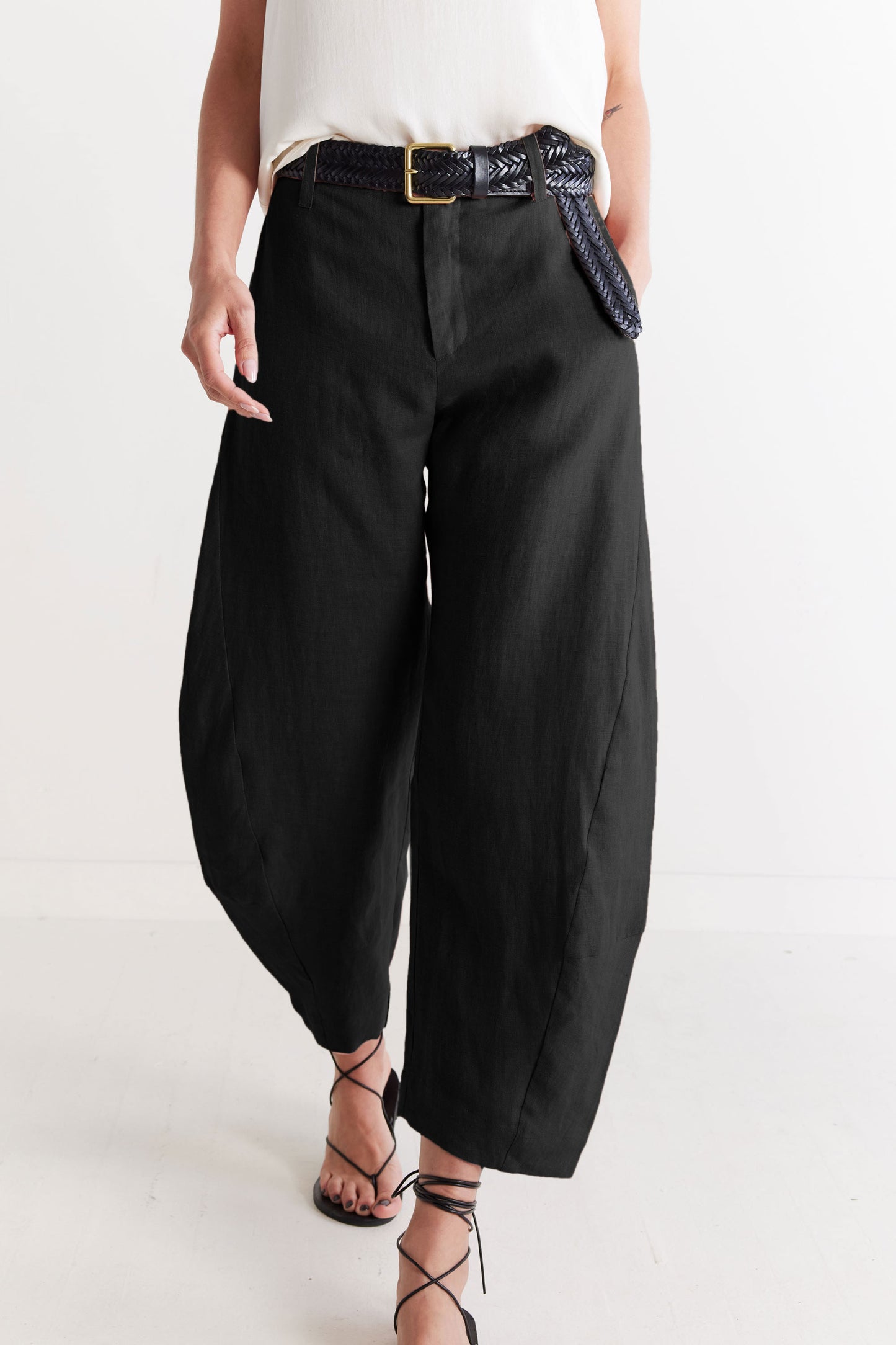 The Uptown Loose Linen Pants