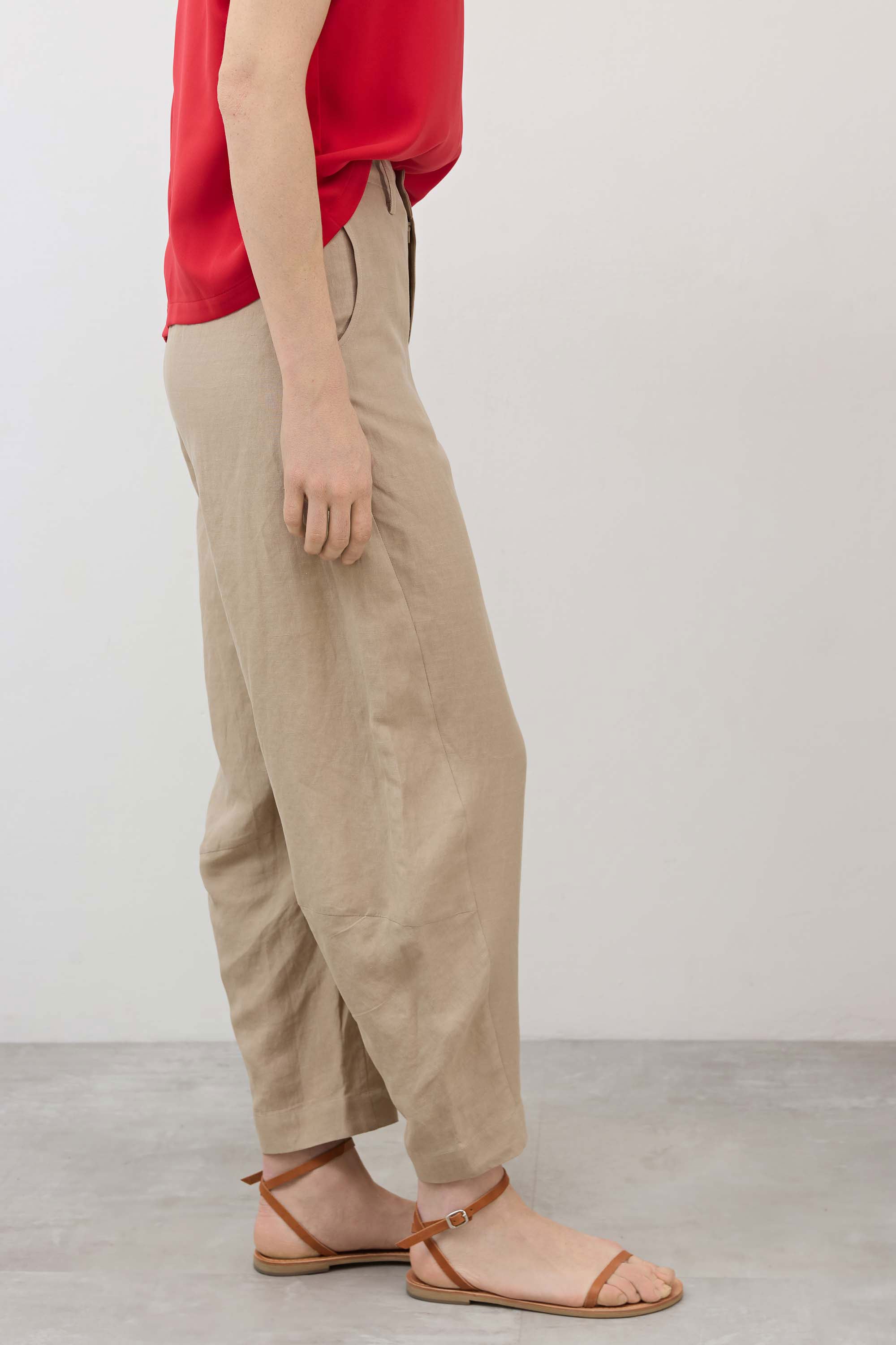 The Uptown Loose Silk Linen Pants | Feather Gray – Ruti