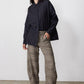 Brown plaid wide-leg pants with elastic back waistband and button-front detail