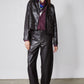 The Uptown Loose Barrel Vegan Leather Pants