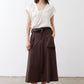 White poplin cinched-neck top with short puff sleeves and drawstring detail