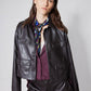 Vegan Leather Button Down Jacket