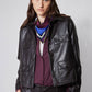 Vegan Leather Button Down Jacket