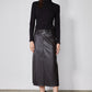 Vegan Leather A-Line Skirt
