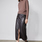 Vegan Leather A-Line Skirt