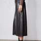 Vegan Leather A-Line Skirt