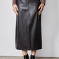 Vegan Leather A-Line Skirt