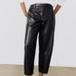 The Vegan Leather Wide-ish Pants