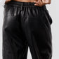 The Vegan Leather Wide-ish Pants
