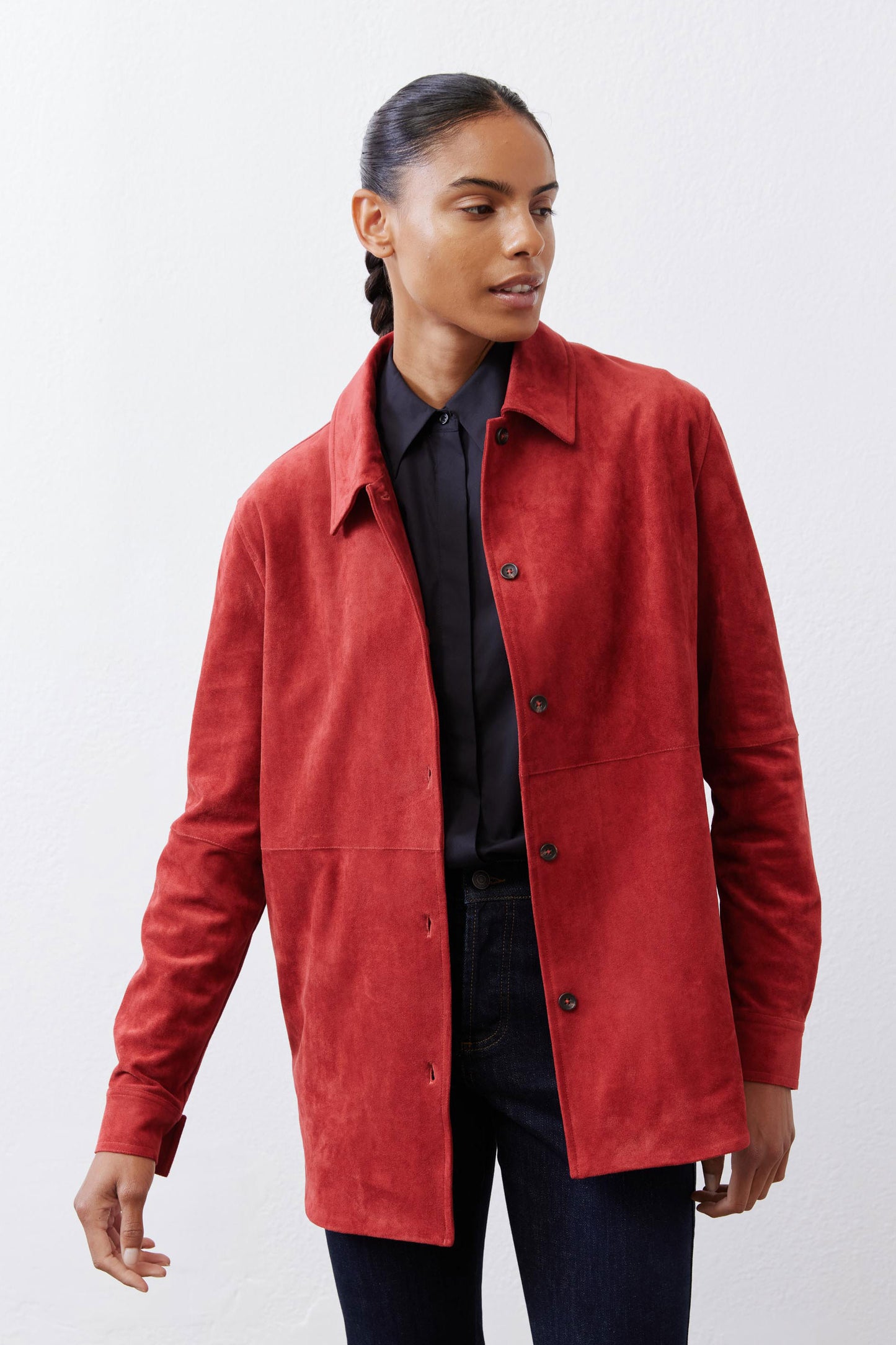 Vegan Suede Overshirt
