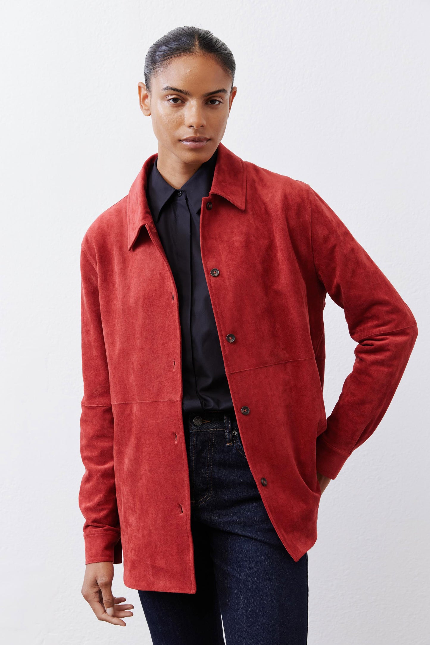 Vegan Suede Overshirt