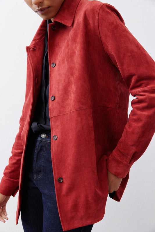 Vegan Suede Overshirt