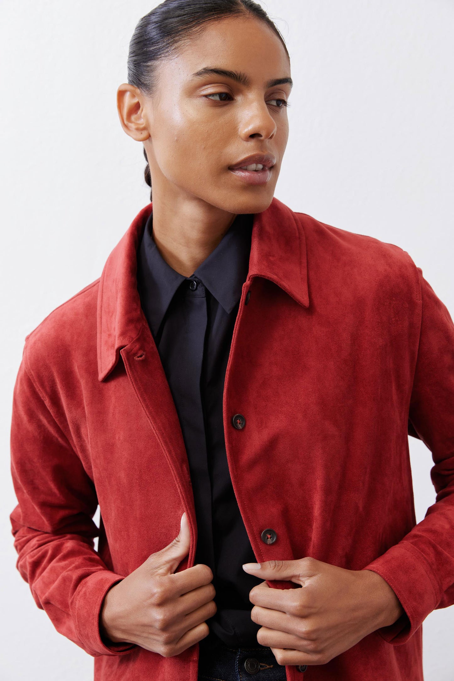 Vegan Suede Overshirt
