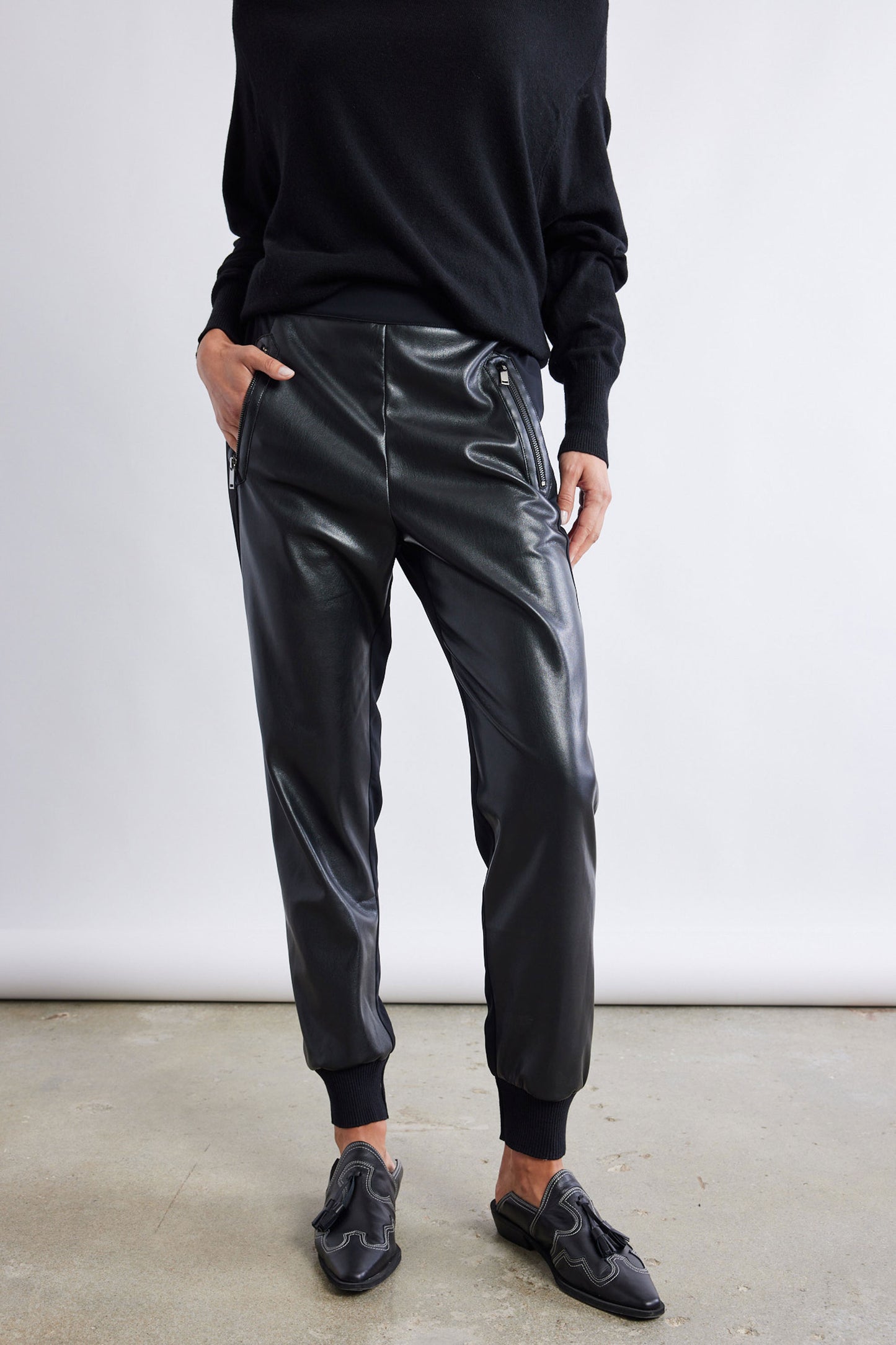 The Best Vegan Leather Combo Jogger