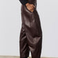 The Vegan Leather Uptown Loose Work Pants