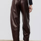 The Vegan Leather Uptown Loose Work Pants