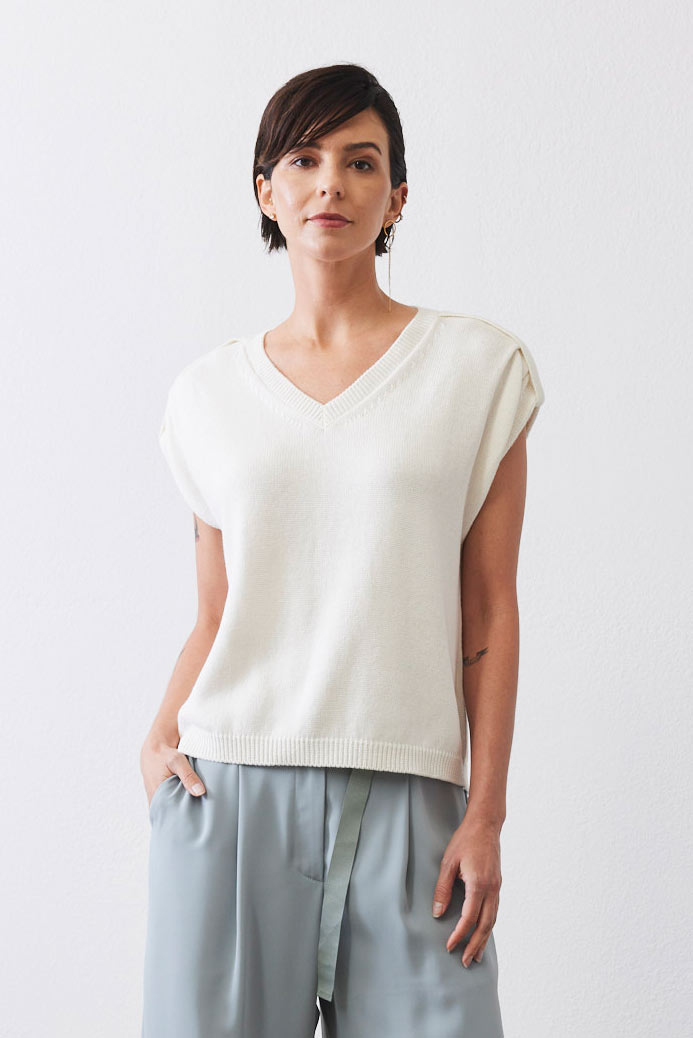 The V-Neck Light Sweater Top