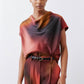 Washable Silk Cowl ﻿Neck Top