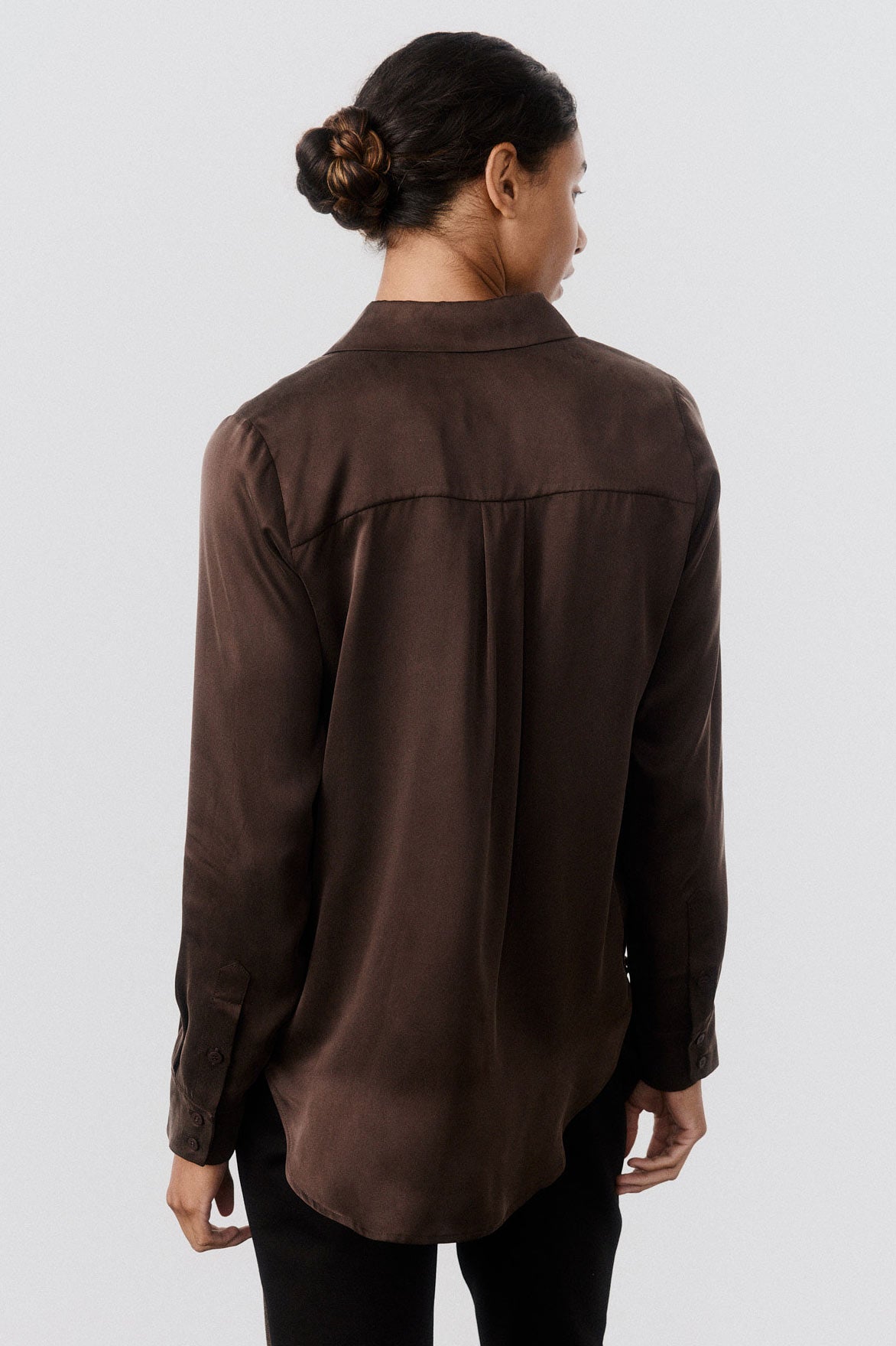 Washable Silk Button Down Top