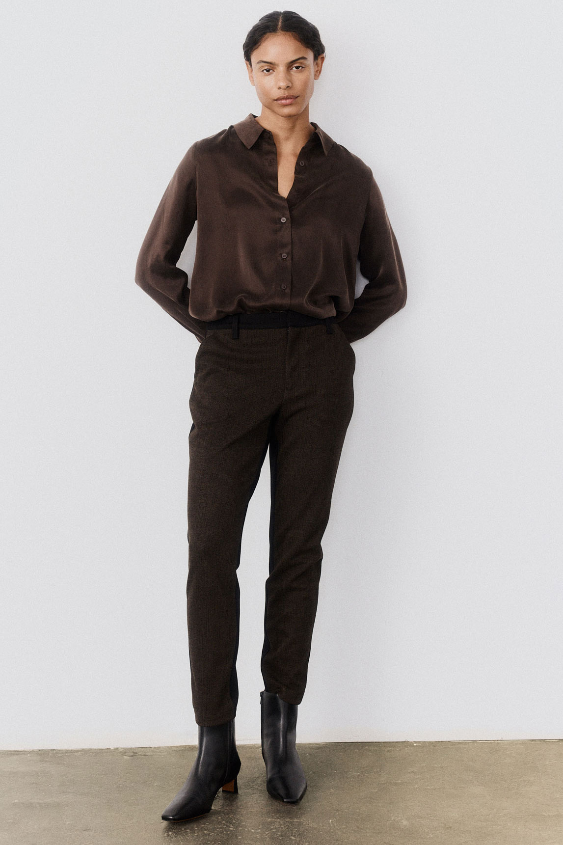 Washable Silk Button Down Top