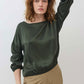 Washable Silk Cinched Hem Blouse