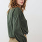 Washable Silk Cinched Hem Blouse