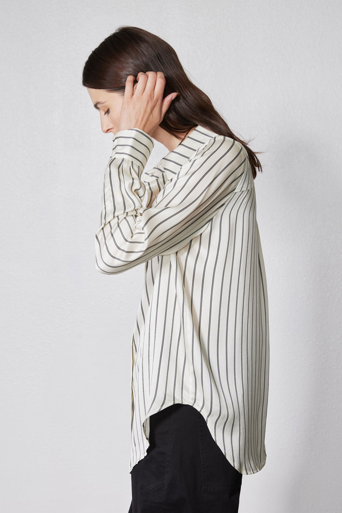 Washable Silk Button Down Top