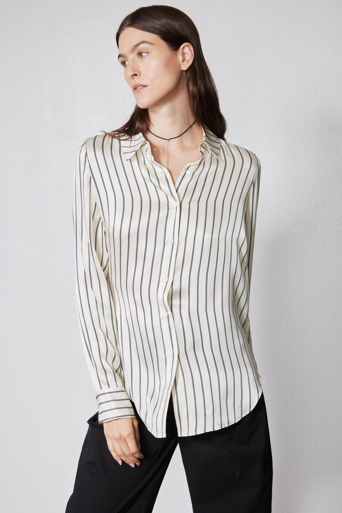 Washable Silk Button Down Top