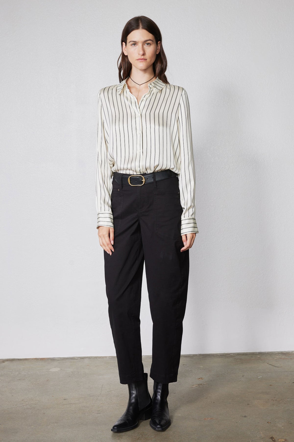 Washable Silk Button Down Top