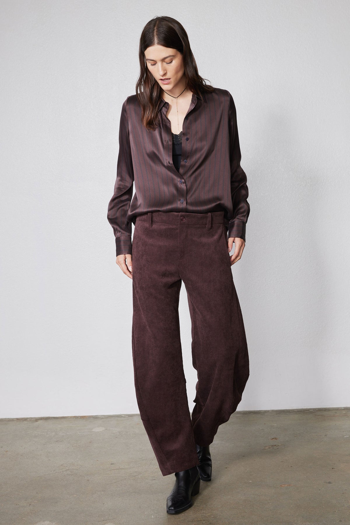 Washable Silk Button Down Top