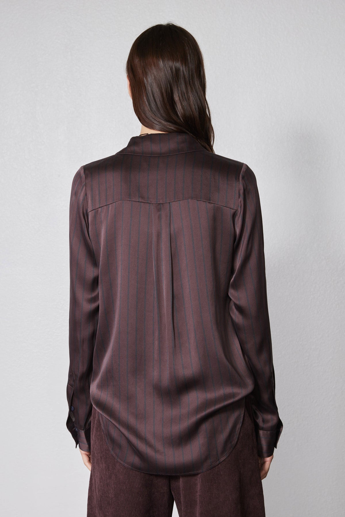 Washable Silk Button Down Top