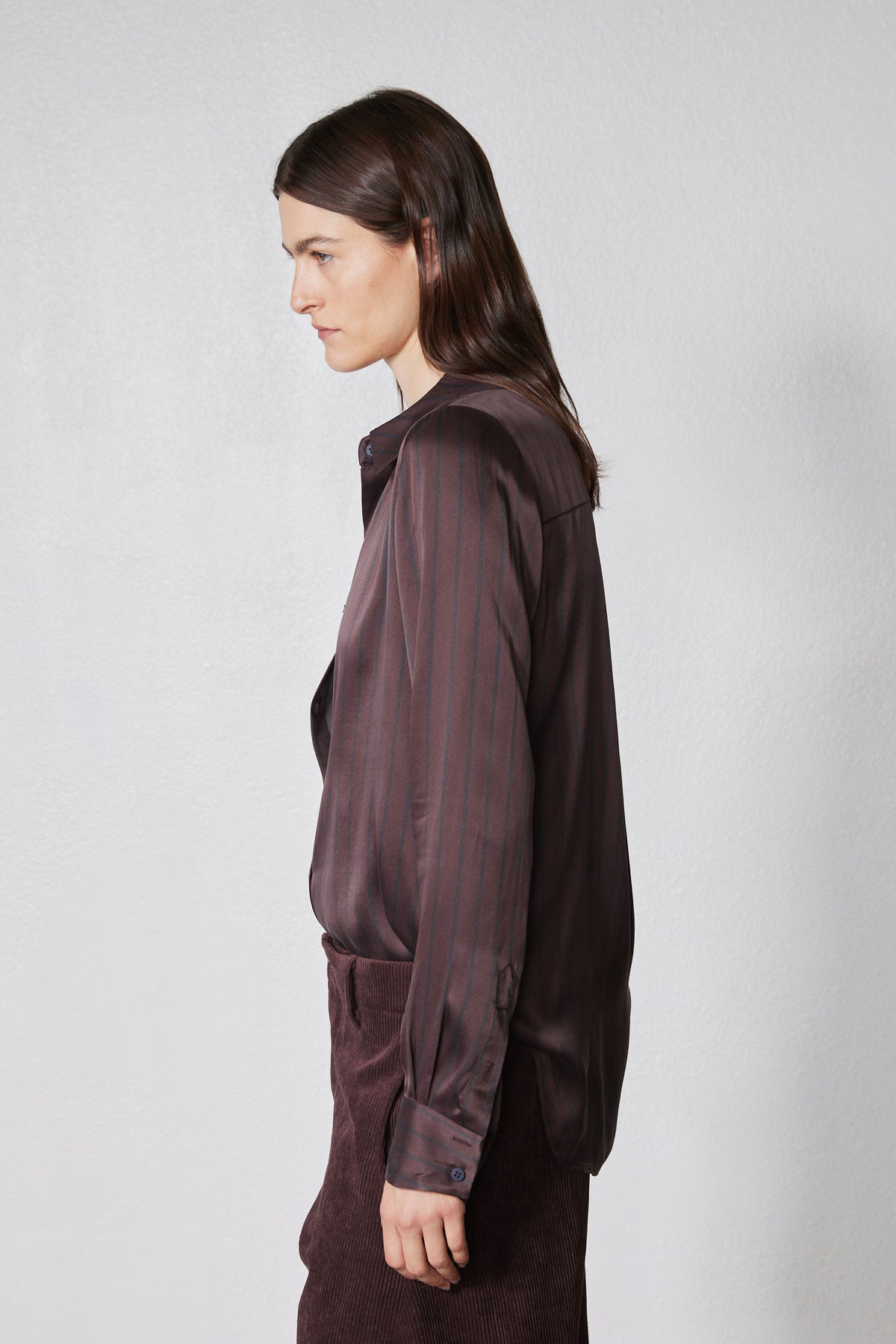 Washable Silk Button Down Top