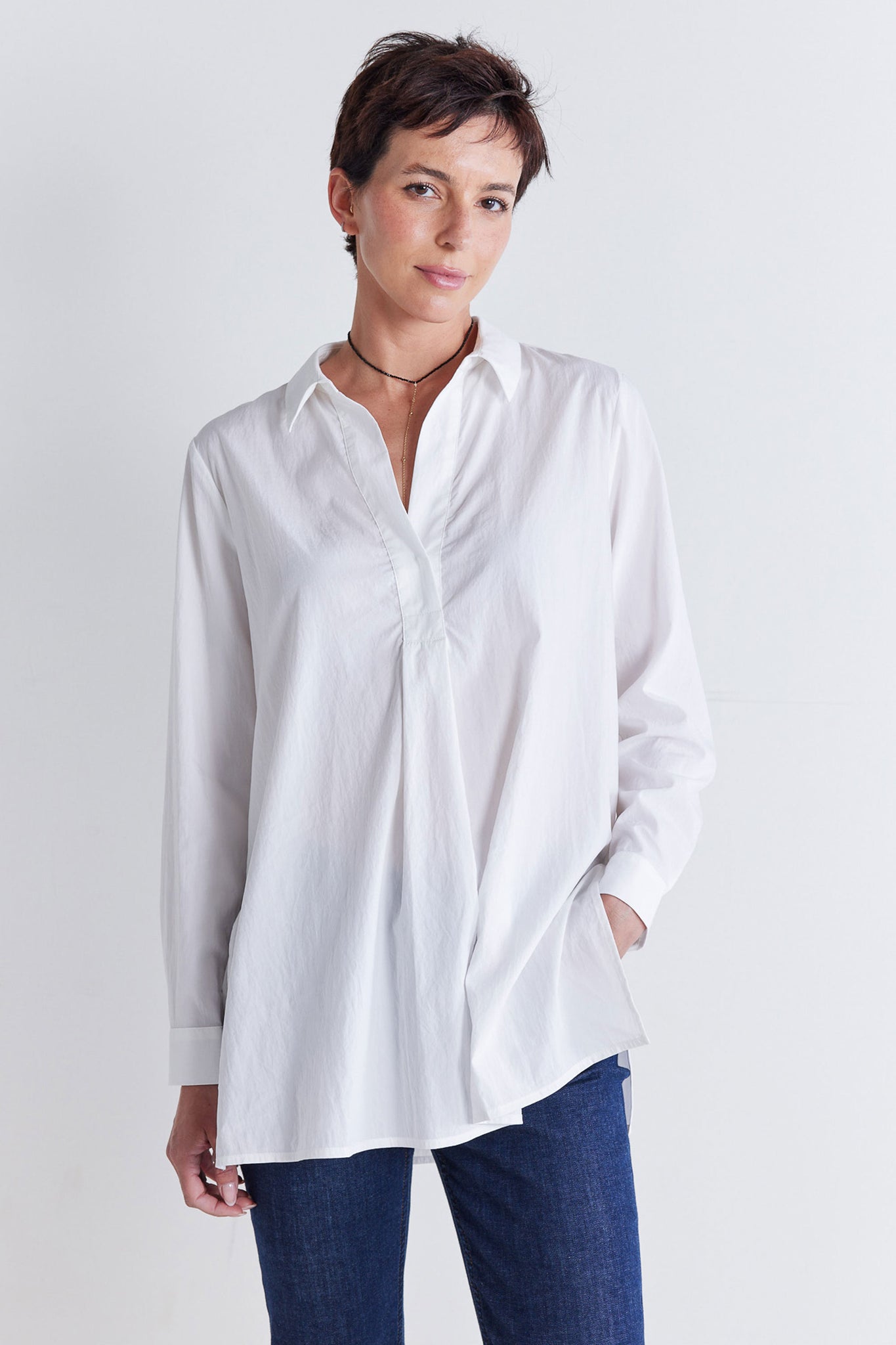 The Weekender Light Poplin Tunic